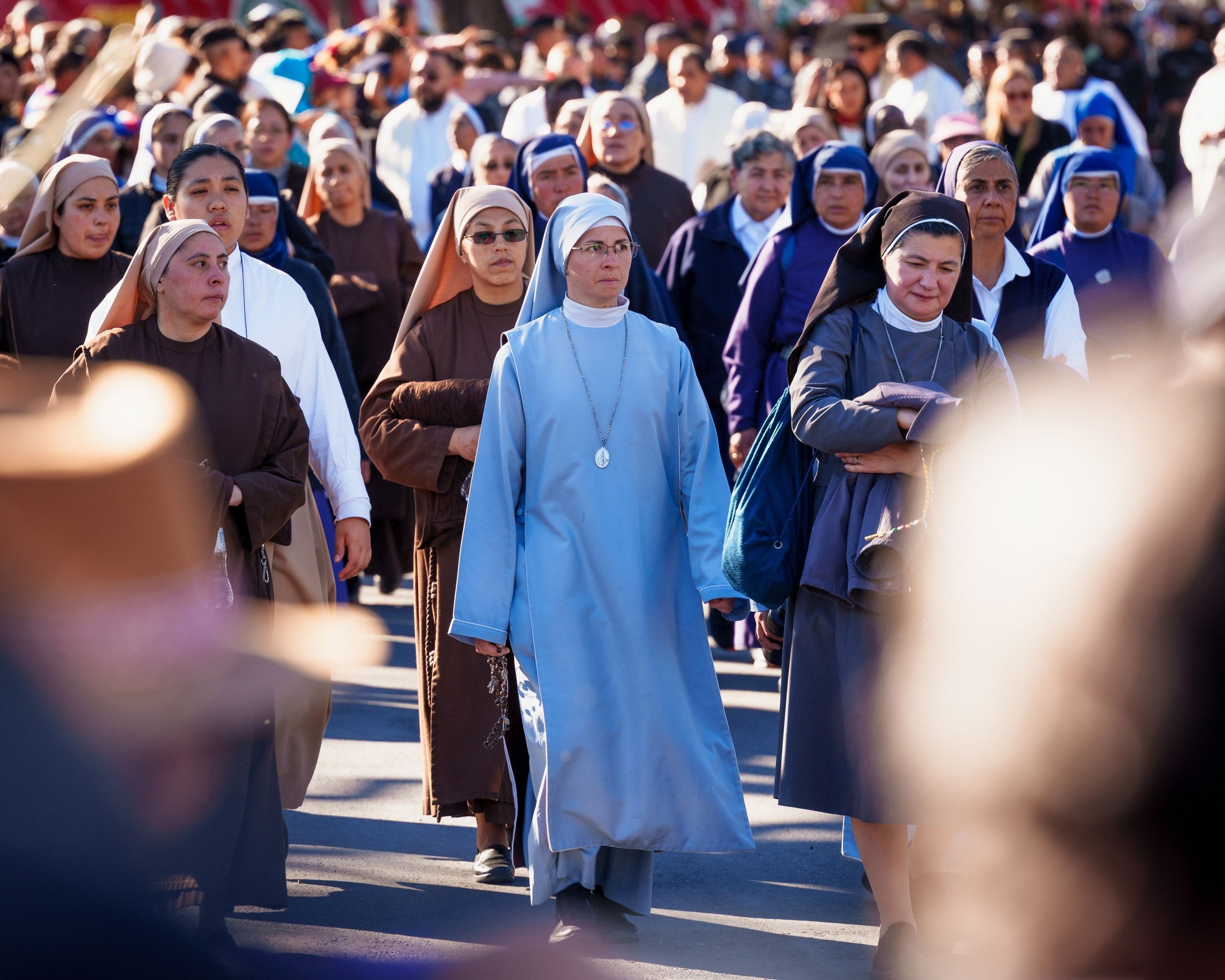 Monjas en la procesión.